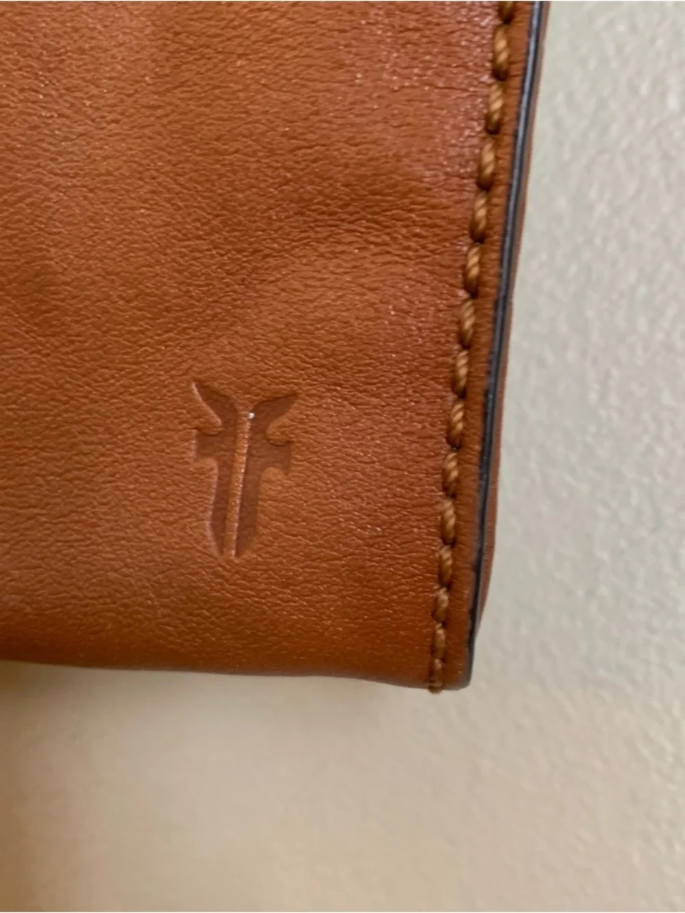 frye crossbody purse handbag leather Tan Mini - Picture 10 of 11